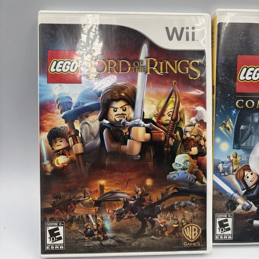 Lot Of 3 Wii Lego Games Star Wars Complete Saga Star Wars 3 Lord Of The Rings